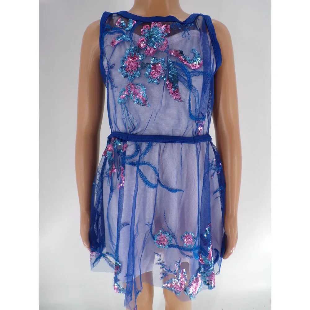 Pre-Owned Dance Costume Curtain Call E1039 Small Child Blue Ballet